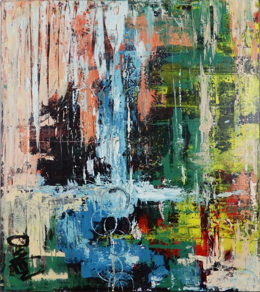 Abstract Falls – SOLD - Scott Vaughn Owen Art