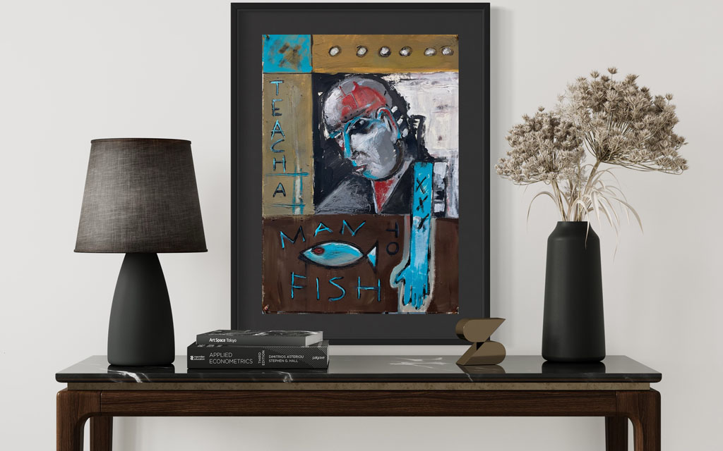 Teach a Man to Fish | Scott Vaughn Owen Painting