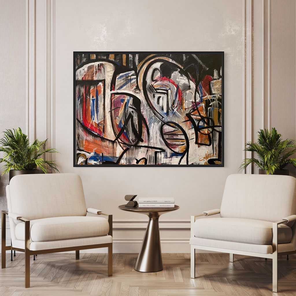 Distressed Abstract Painting | Scott Vaughn Owens Distressed Abstract Painting | Scott Vaughn Owens