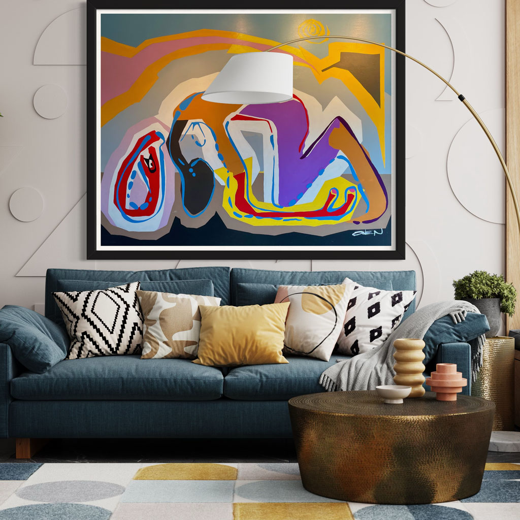 Man in Desert | Scott Vaughn Owen Painting