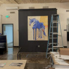 Blue Horse Painting | Scott Vaughn Owens