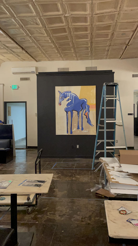 Blue Horse Painting | Scott Vaughn Owens