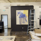 Blue Horse Painting | Scott Vaughn Owens