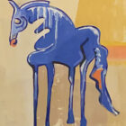 Blue Horse Painting | Scott Vaughn Owens