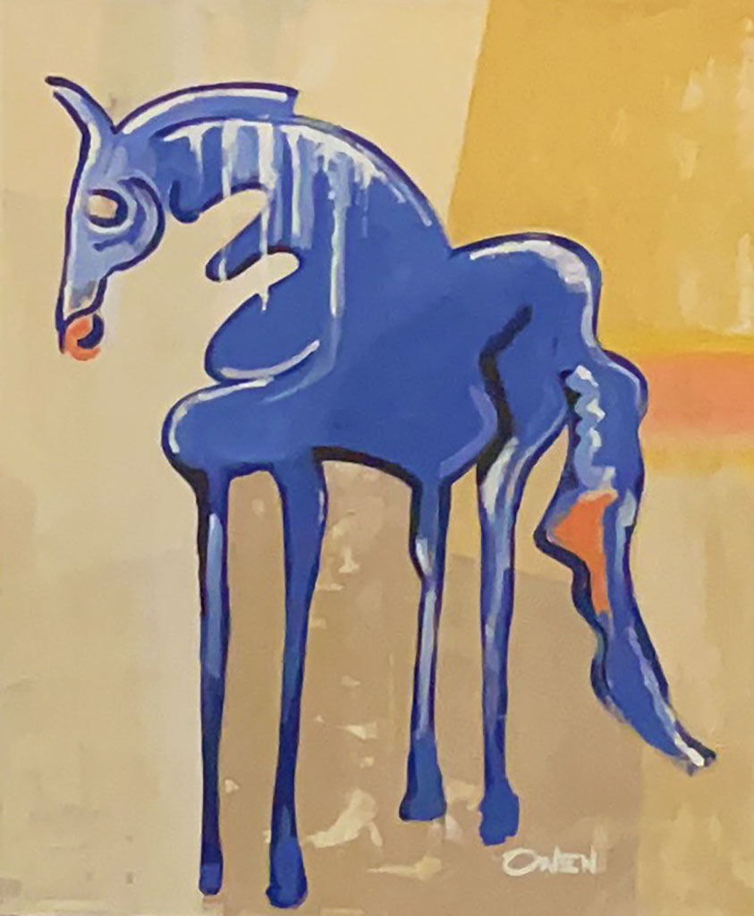 Blue Horse Painting | Scott Vaughn Owens Blue Horse Painting | Scott Vaughn Owens